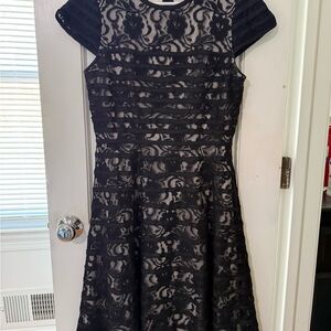 Alfani Black Lace Midi Dress